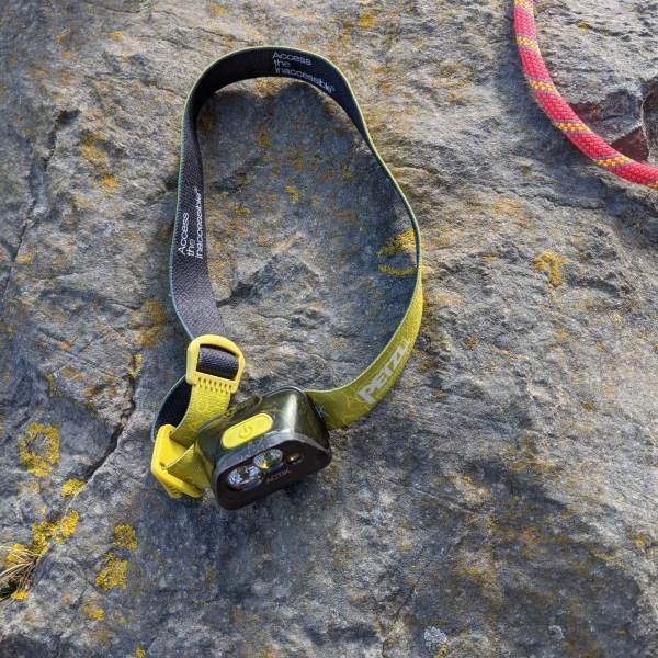 A head torch ideal for climbing