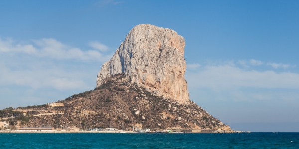 Peñón de Ifach rising out of the costline of Costa Blanca offers great climbing